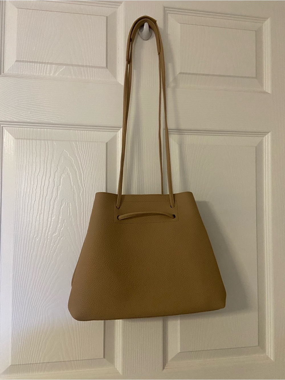 8 OTHER REASONS Tan Faux Leather Tote Bag